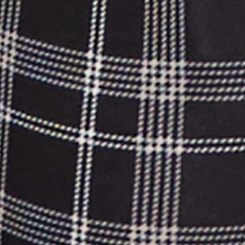Plaid Belted Front Stretch Flare Pants