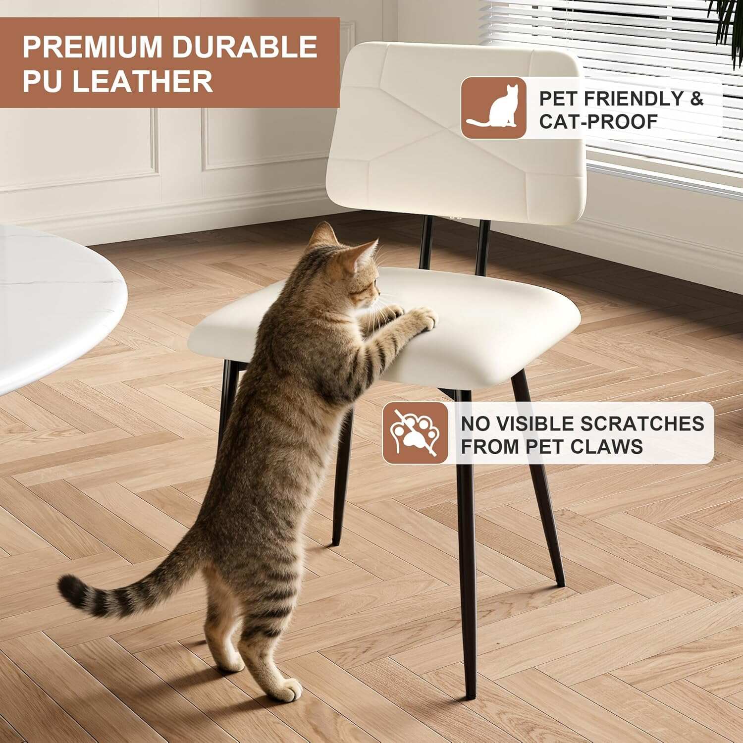 VECELO Dining Chairs Set of 2