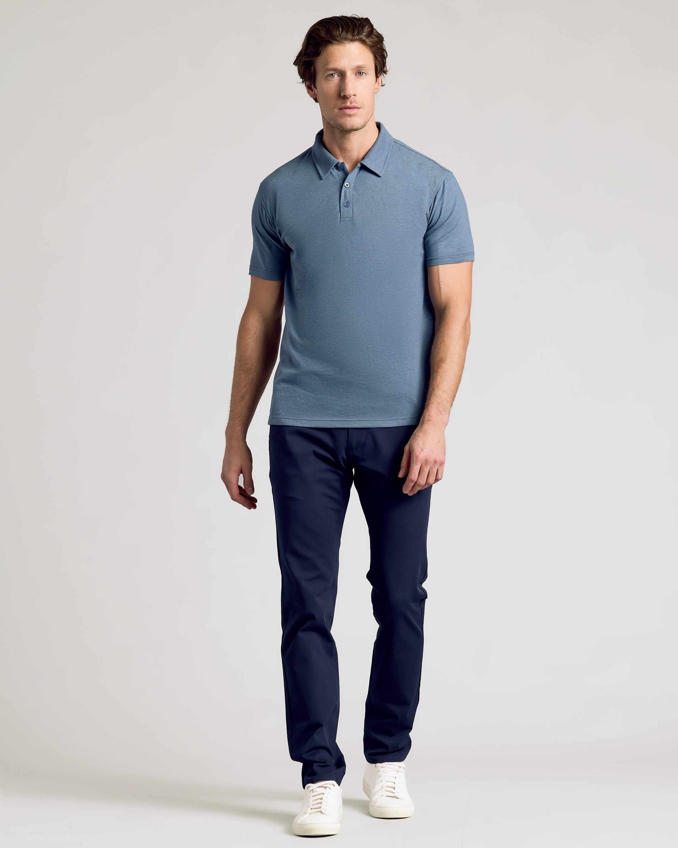 Dark Heather Tempest Short Sleeve Polo