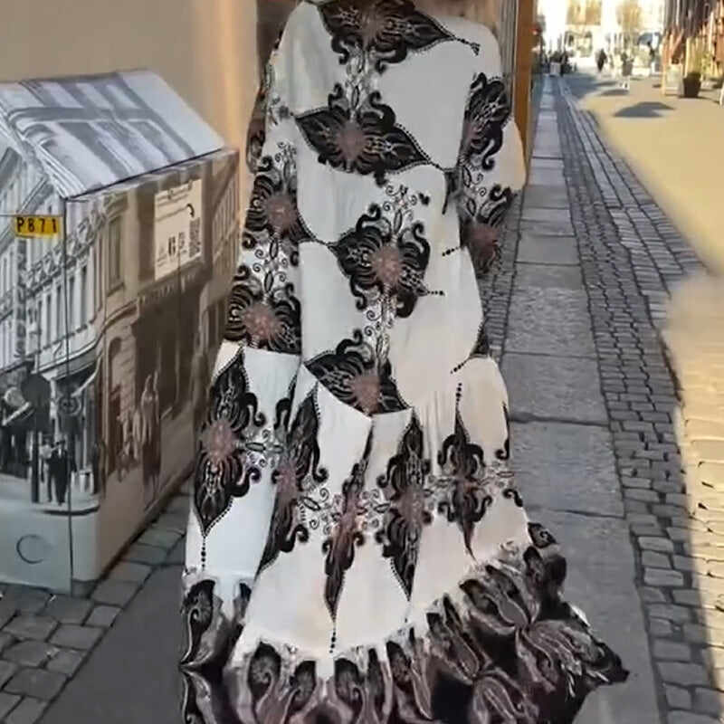 Women's Elegant Printed Loose Flowy Dresses