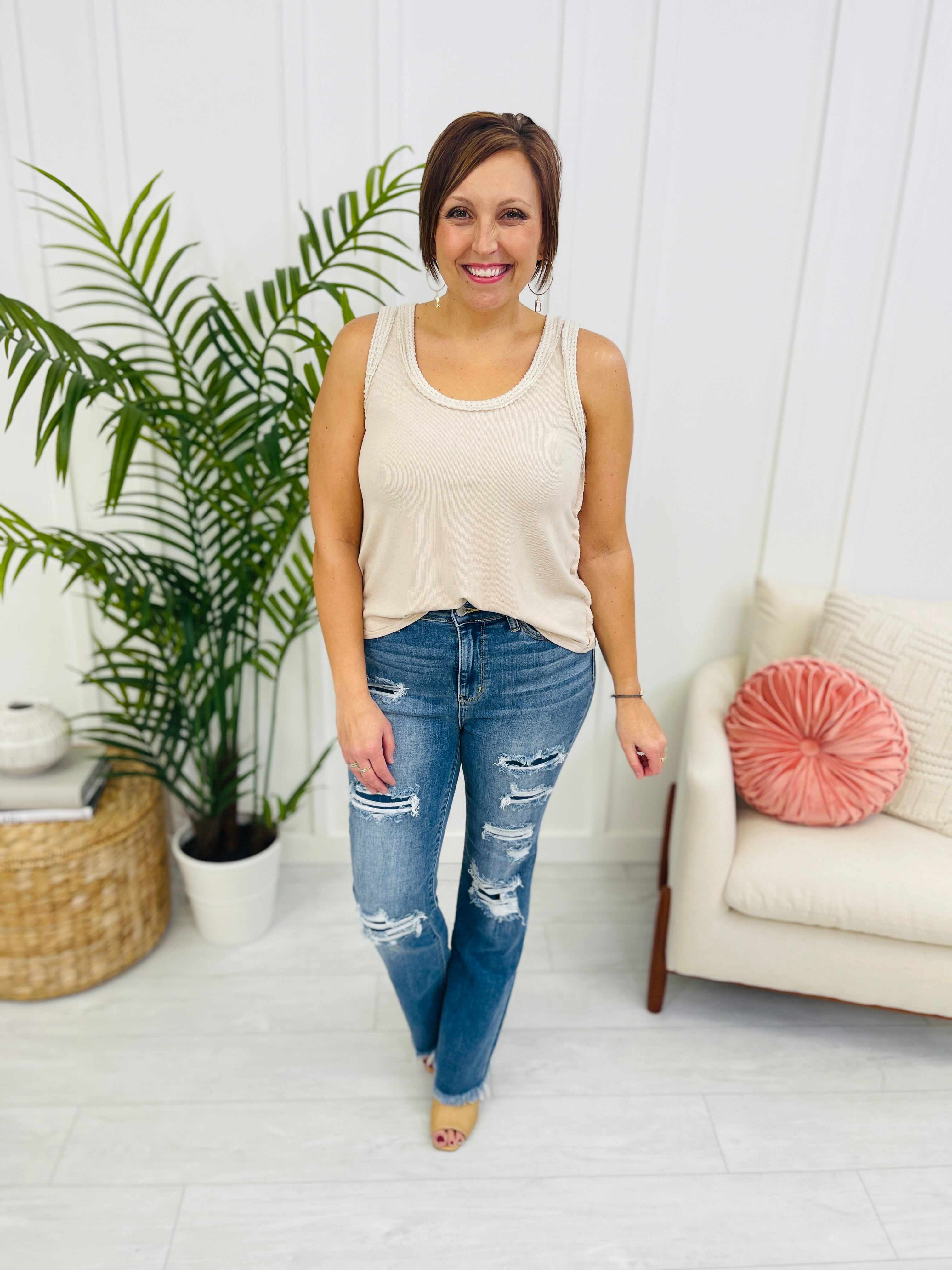 REG/CURVY Patch it Up Bootcut Jeans