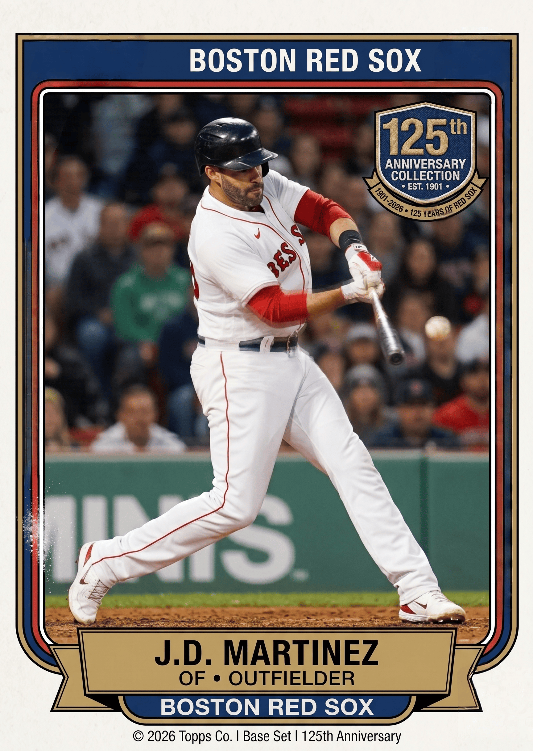 2026 Boston Red Sox 125th Anniversary Trading Cards Hobby Box