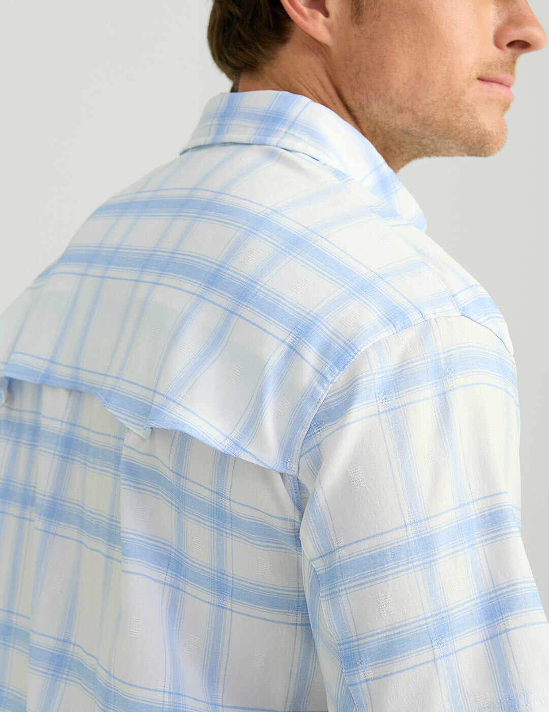 Diamond Back Plaid Short Sleeve Button-Down