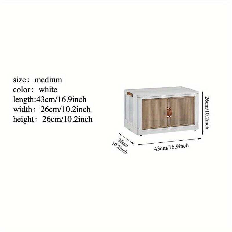 1pc Transparent Collapsible Storage Bin with Lids and Pulley - Portable 1/2/3 Layers Organizer for Easy Access and Convenient Storage