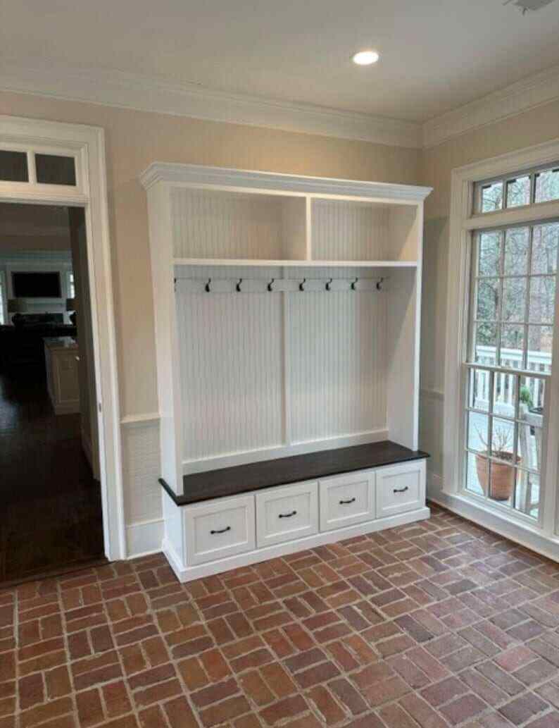 NASHVILLE 4-section Entryway bench hall tree