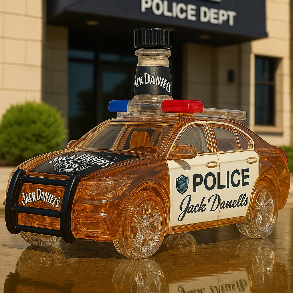 Police Car Whiskey Bottle