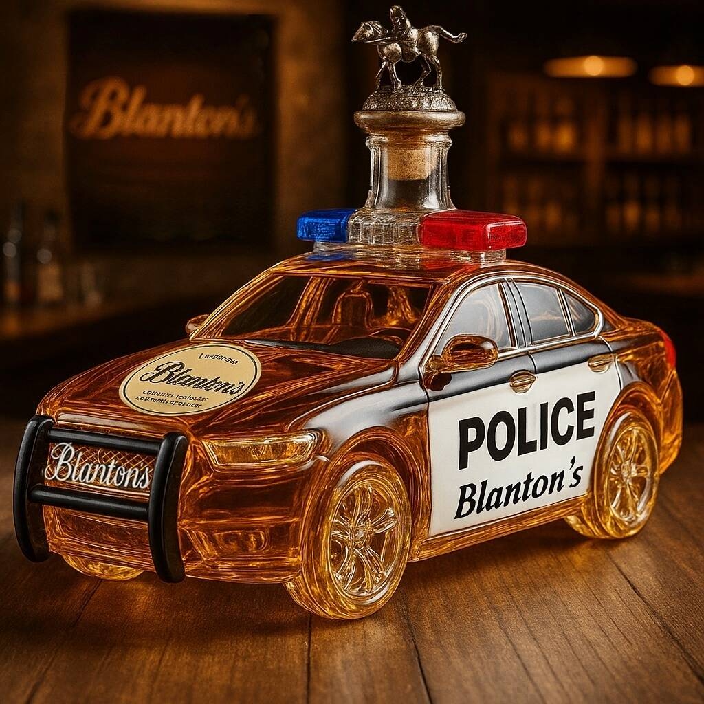 Police Car Whiskey Bottle