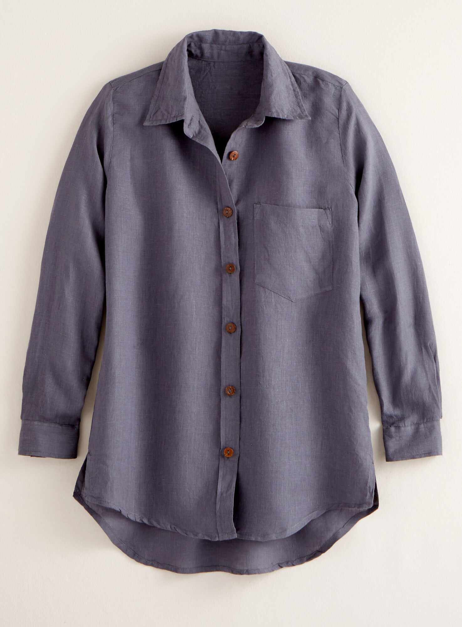 Algarve European Linen Long-sleeve Shirt
