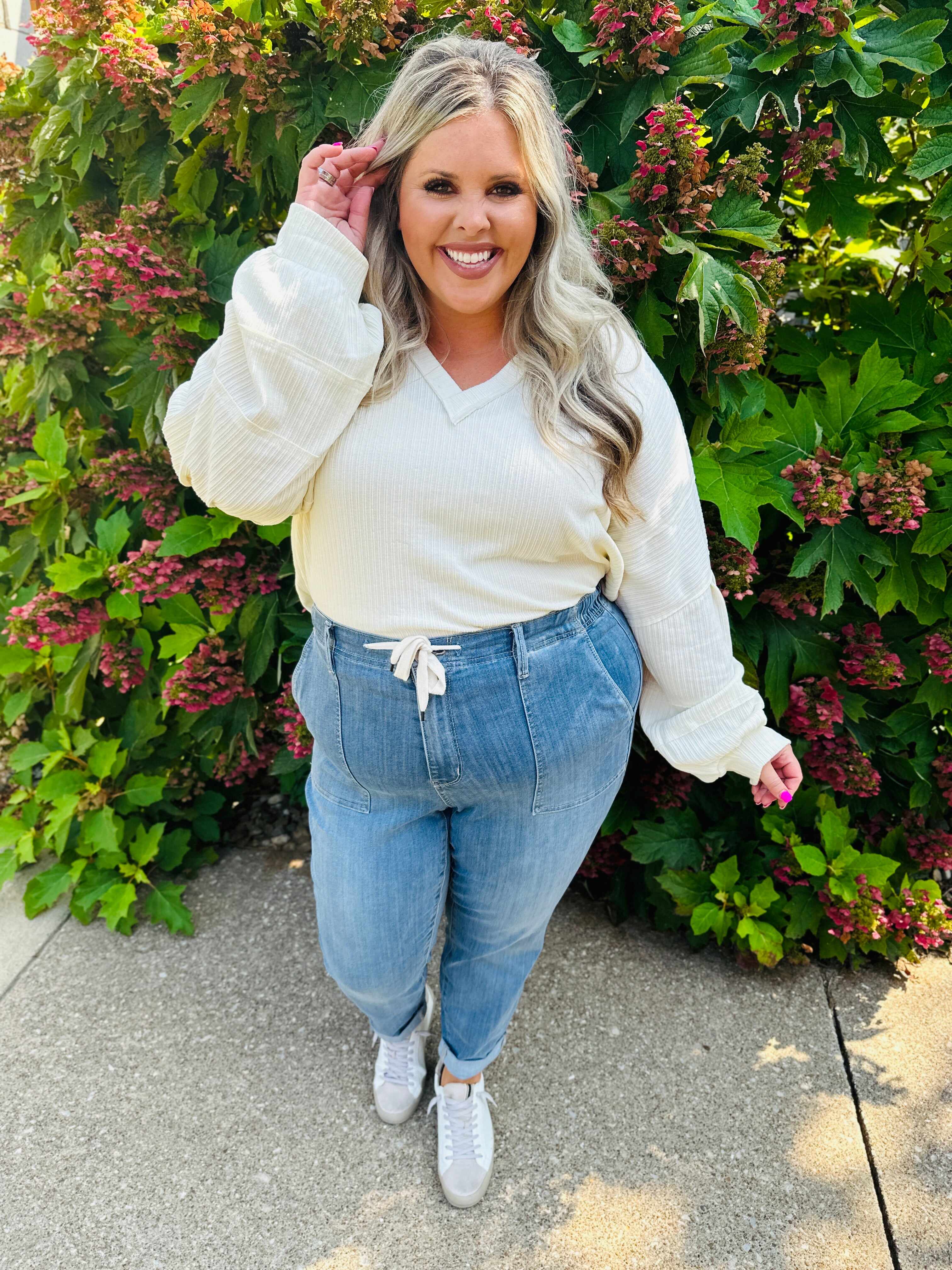 Joggers REG/CURVY Jog It Out Denim Joggers RESTOCK!