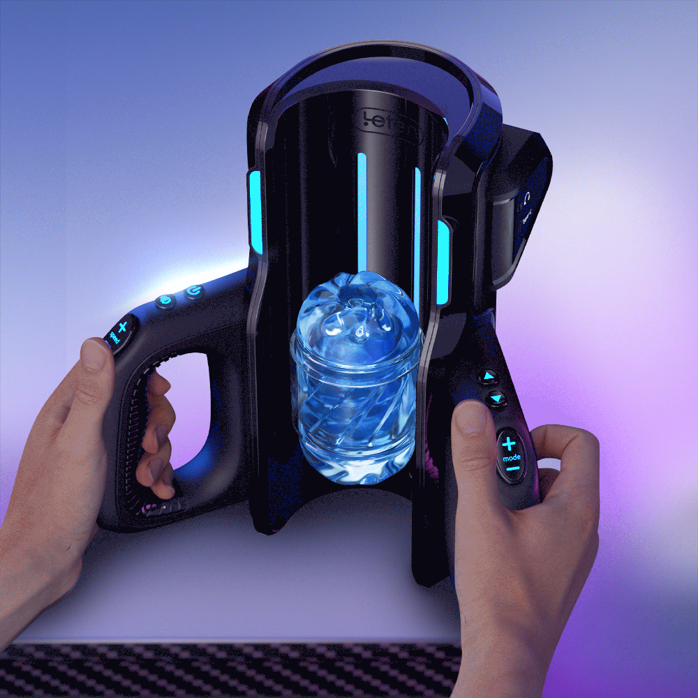 Thrusting-pro 12cm Long Piston Telescopic Male Masturbator