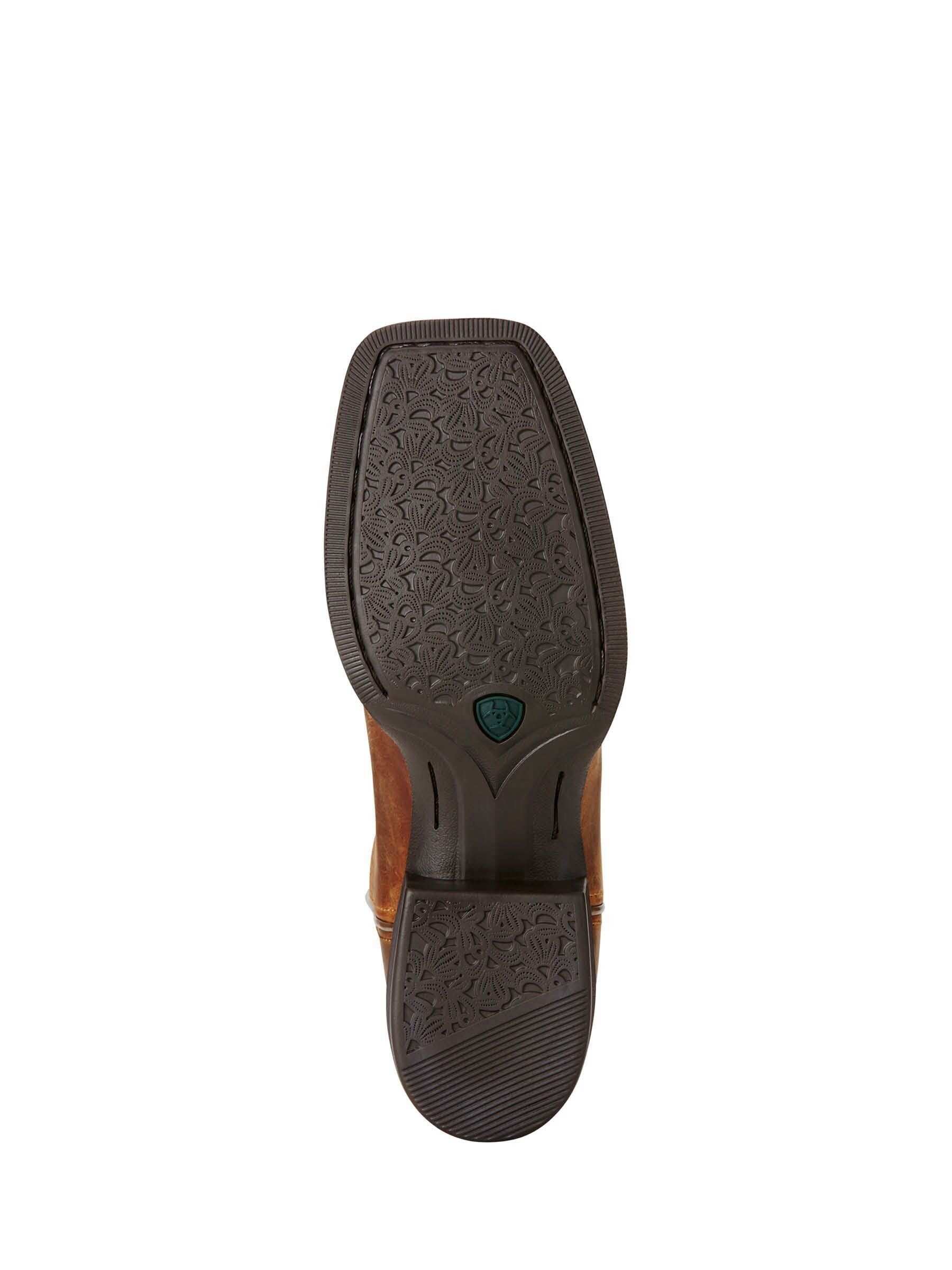 Ariat Brown Ariat Brown Round Up Wide Square Toe Western Boots