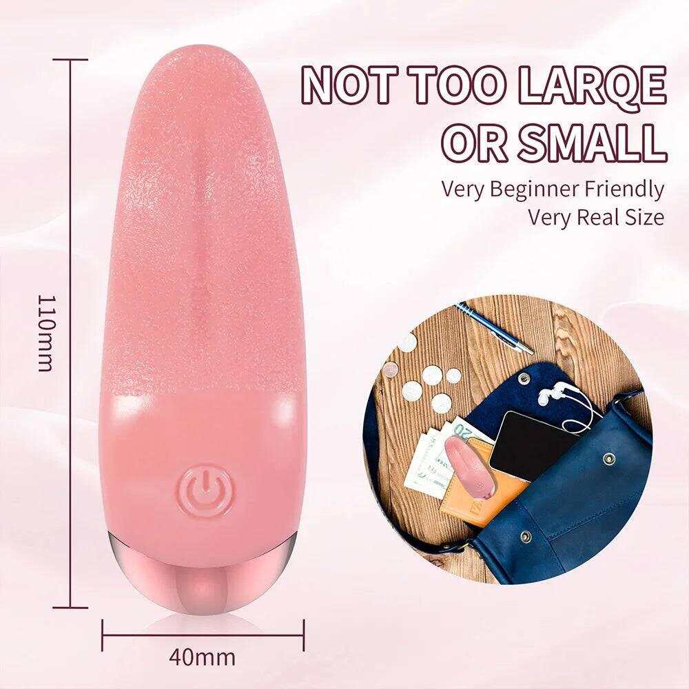 Heated Tongue Licking Vibrator for Women: Clitoris & G-Spot Stimulator
