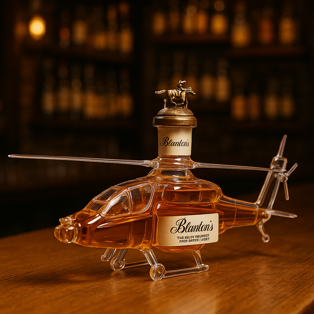 Armed Fighter Whiskey Bottle