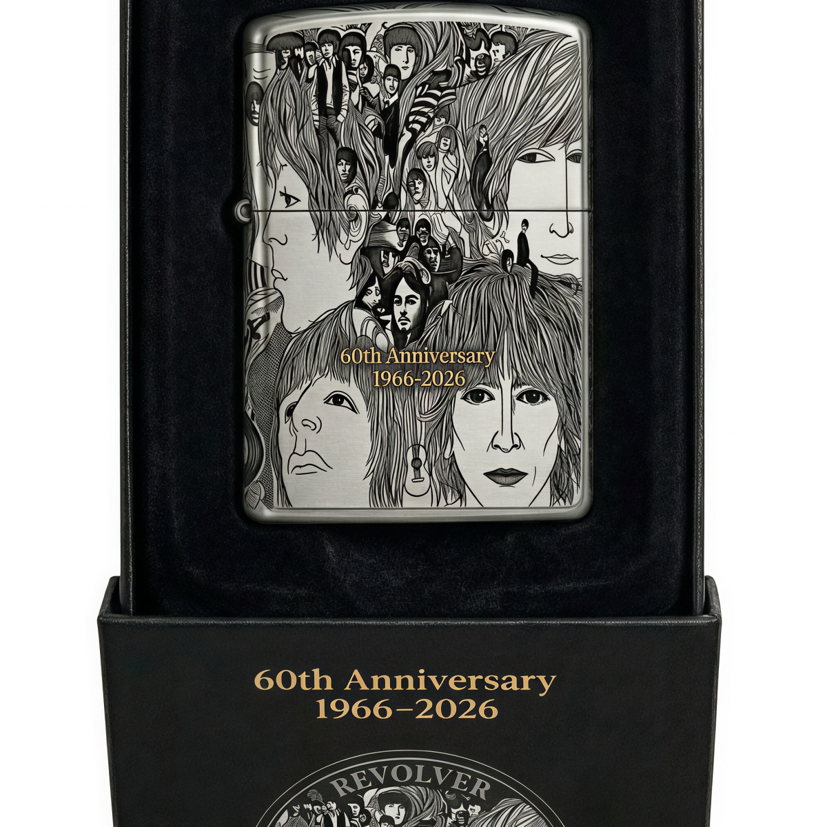 The Beatles' “Revolver” Album 60th Anniversary Edition Zippo Lighter