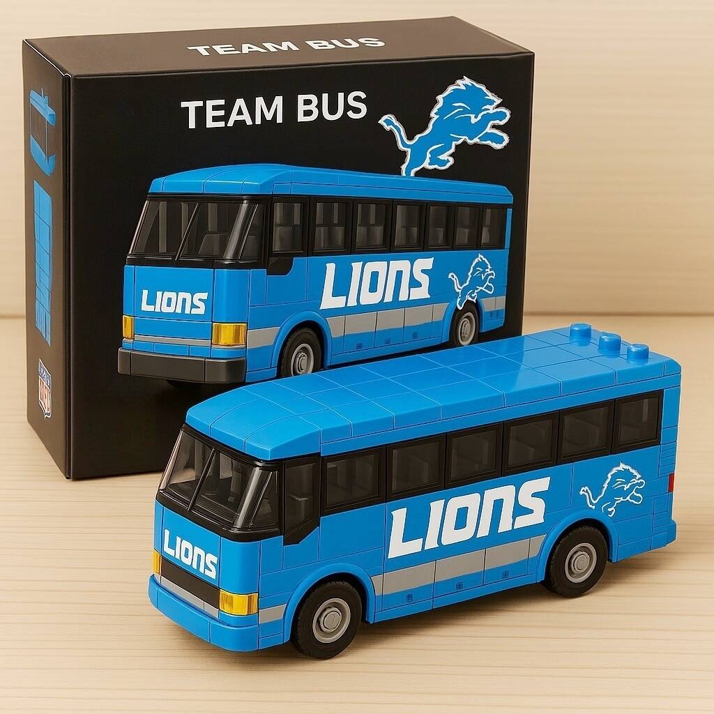 🏈🚍NFL Team Bus Brick Set