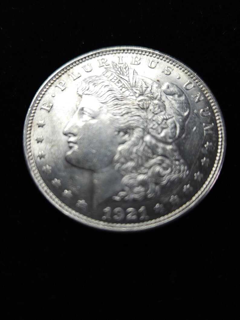 1921 Silver Morgan Dollar AU  Lot#950