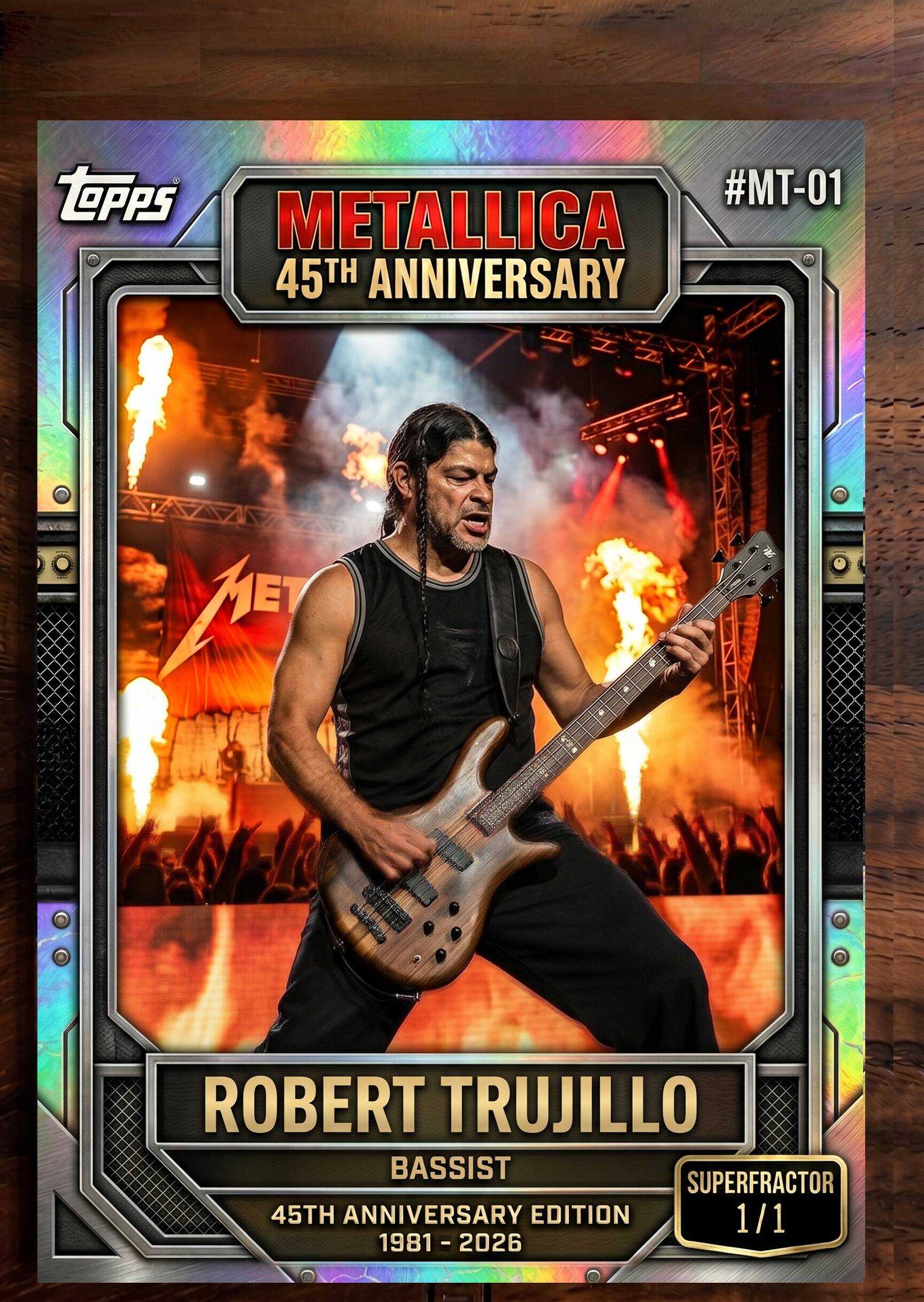 Metallica 45th Anniversary Trading Cards Collector Box