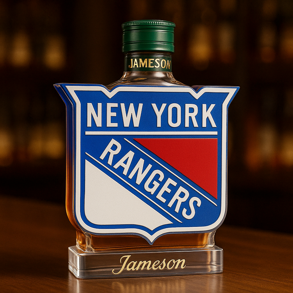 New York Rangers Whiskey Bottle