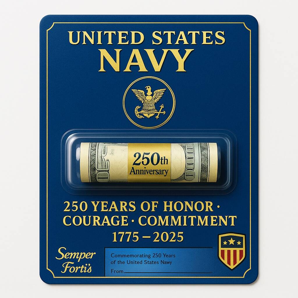 U.S. Military 250th Anniversary Money Holder