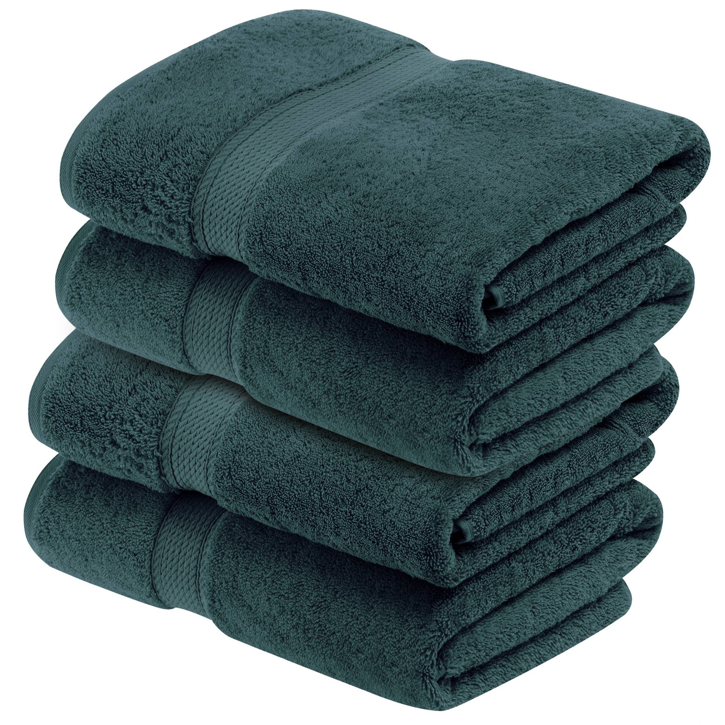 Superior Egyptian Cotton Pile Heavyweight Bath Towel Set of 4