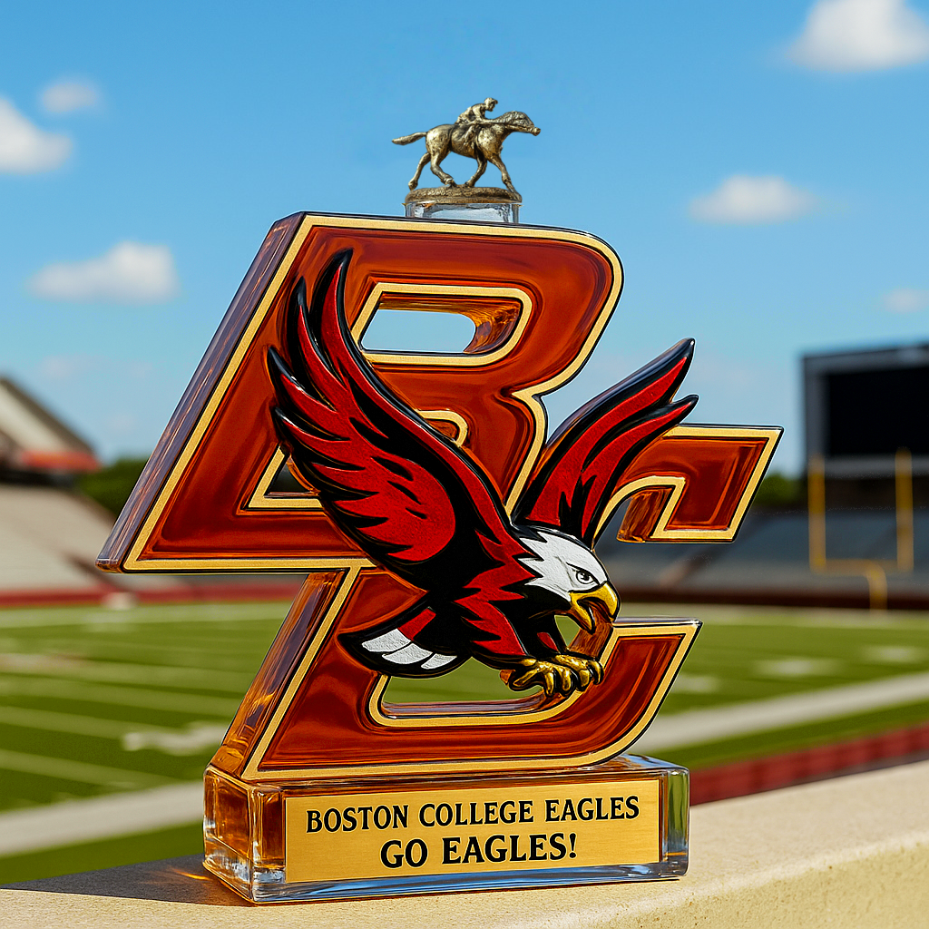 Boston College whiskey bottle