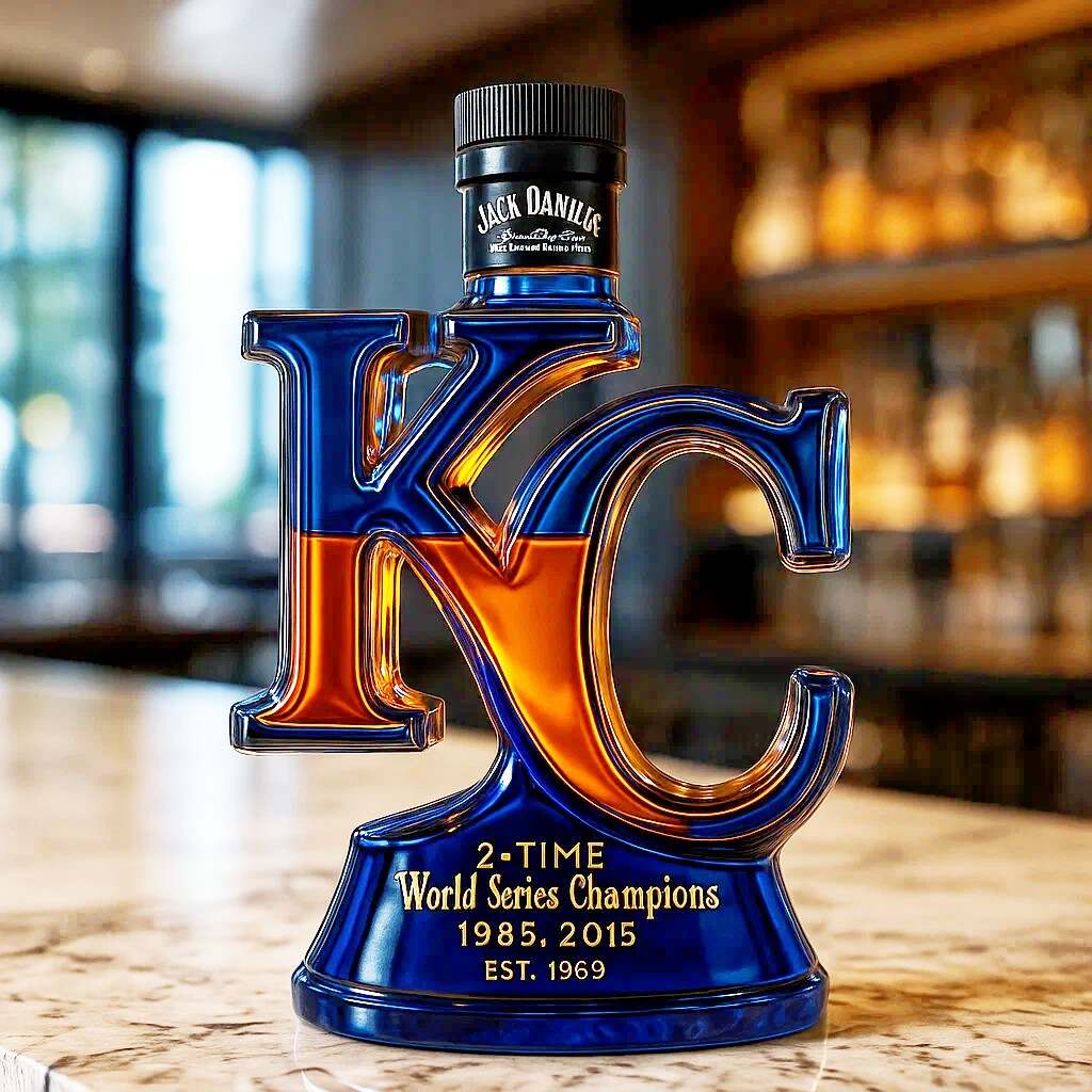 Kansas City Royals team honor Limited edition whisky bottle