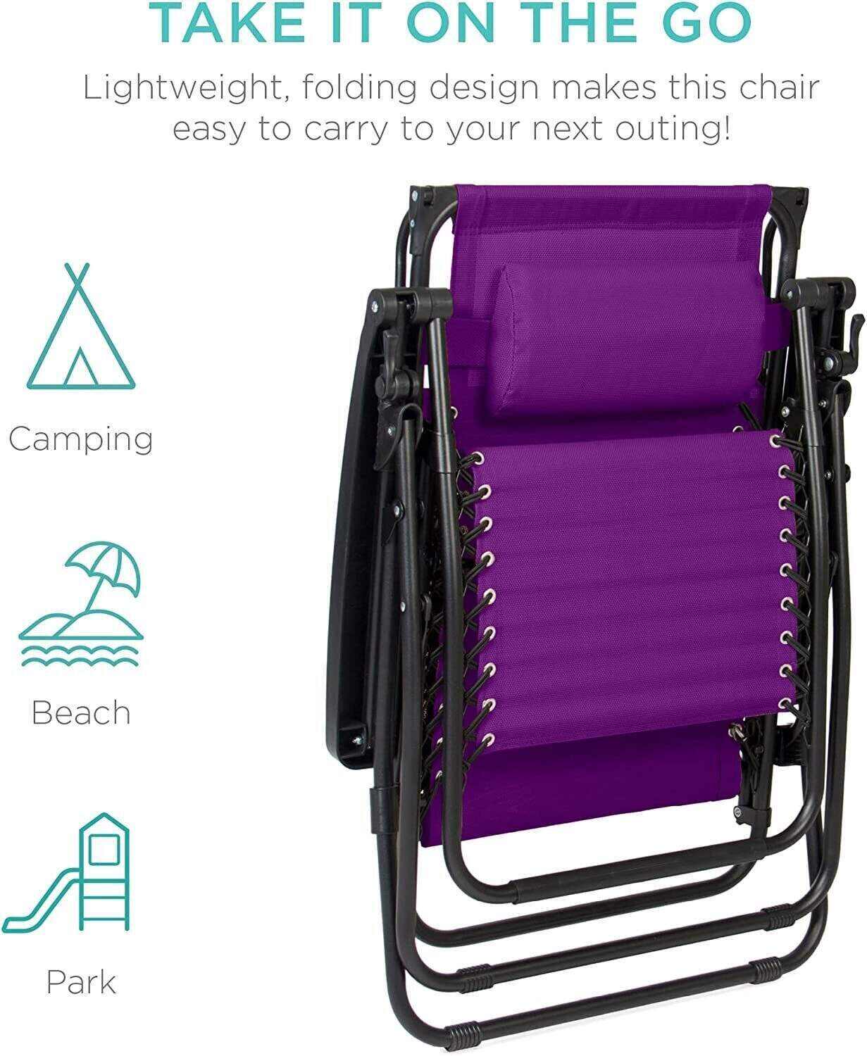 Folding Zero Gravity Recliner Patio Lounge Chair w/Adjustable Canopy Shade, Headrest, Side Accessory Tray, Textilene Mesh - Beige