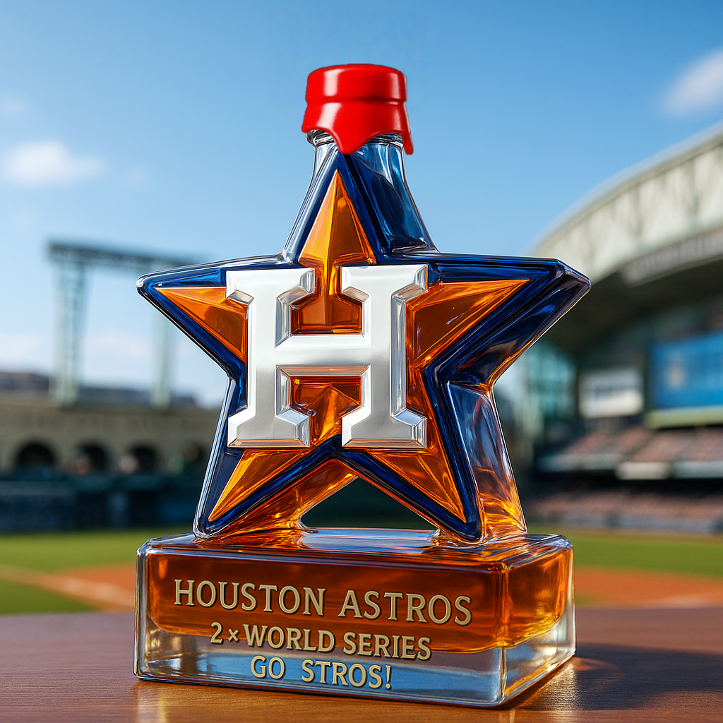 Houston Astros Limited-Edition Whiskey Bottle