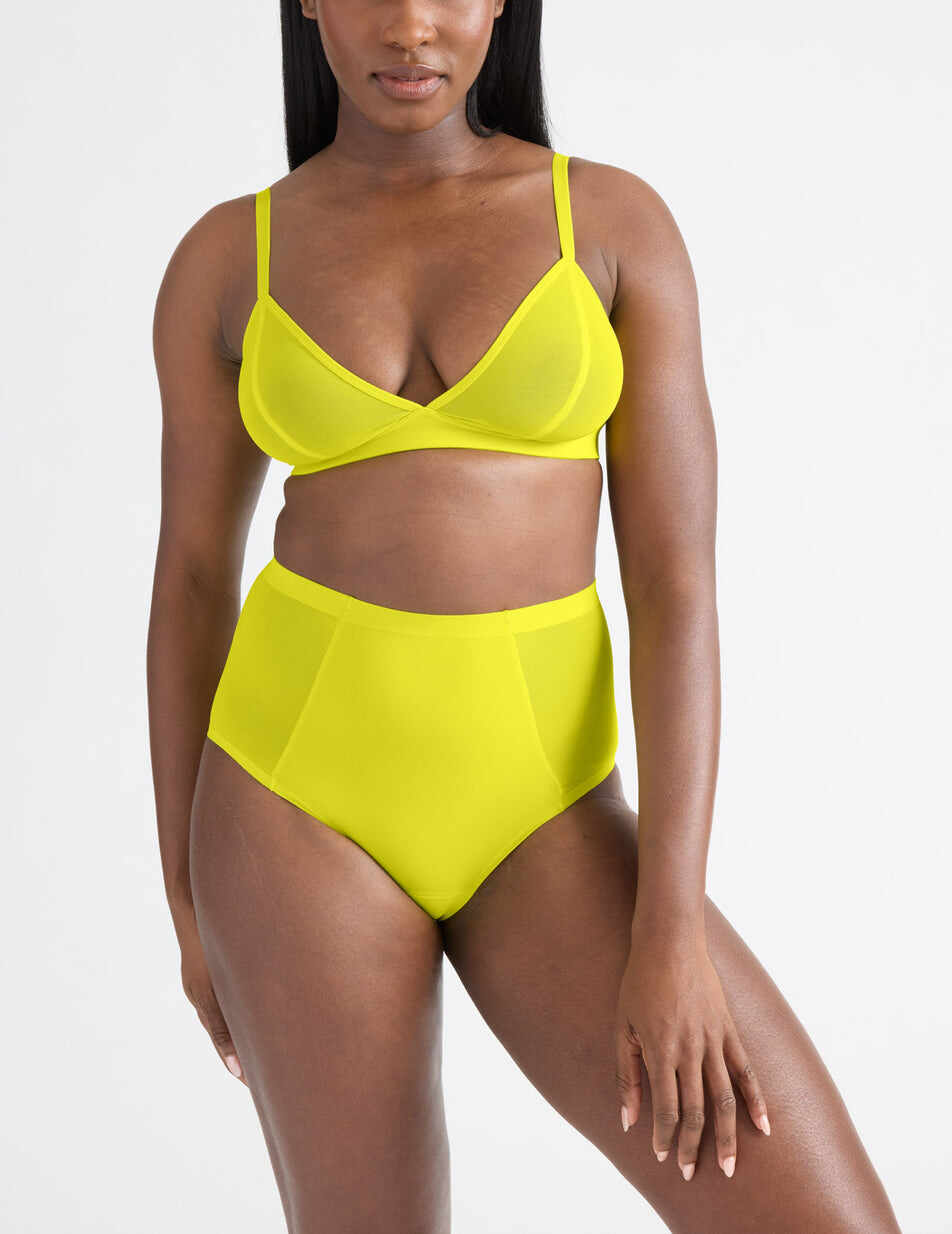 Mesh Deep V Bra