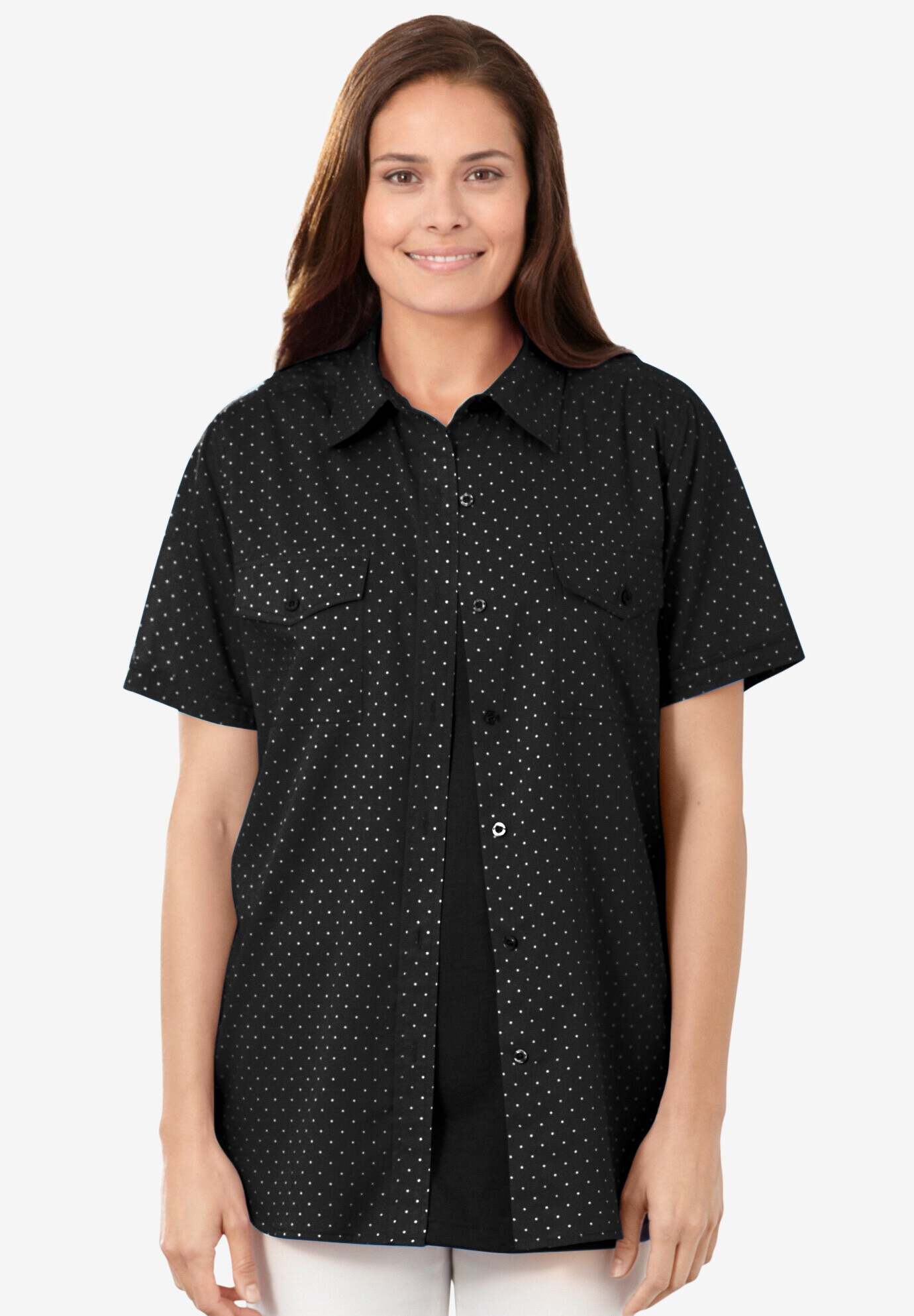 Short-Sleeve Cotton Campshirt