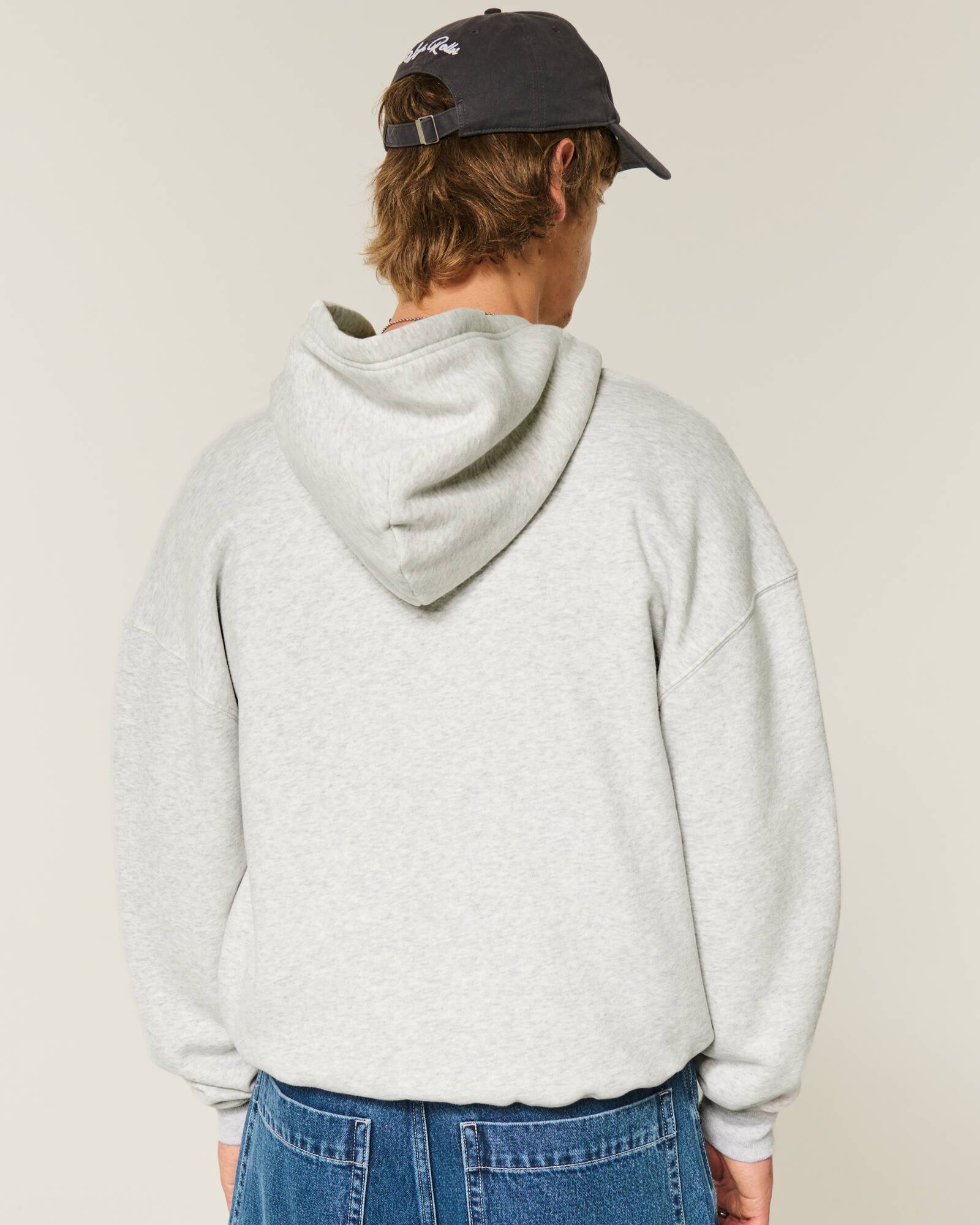 Boxy Camo Zip-Up Hoodie