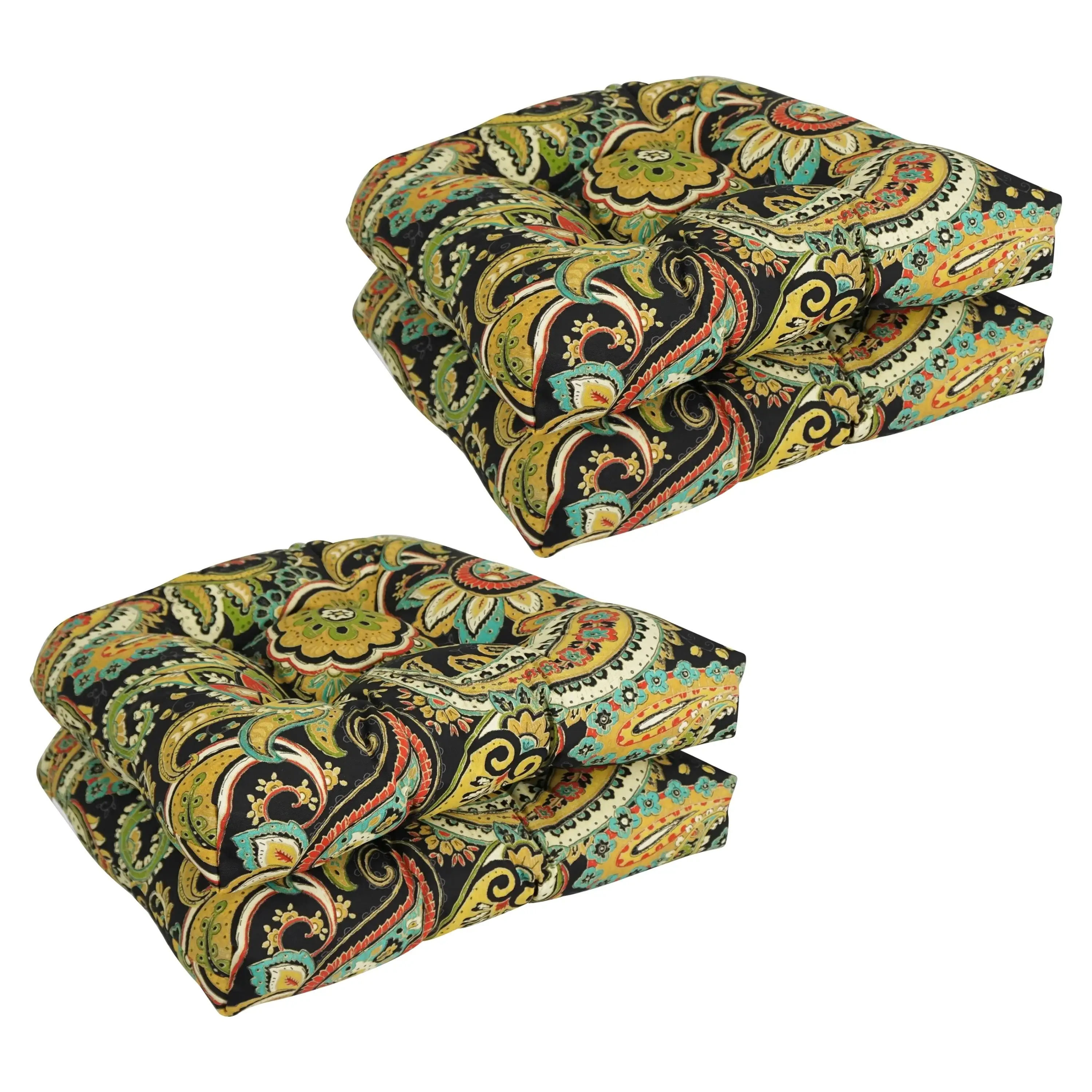 19-inch Rounded Back Indoor/Outdoor Chair Cushions (Set of 4) - 19