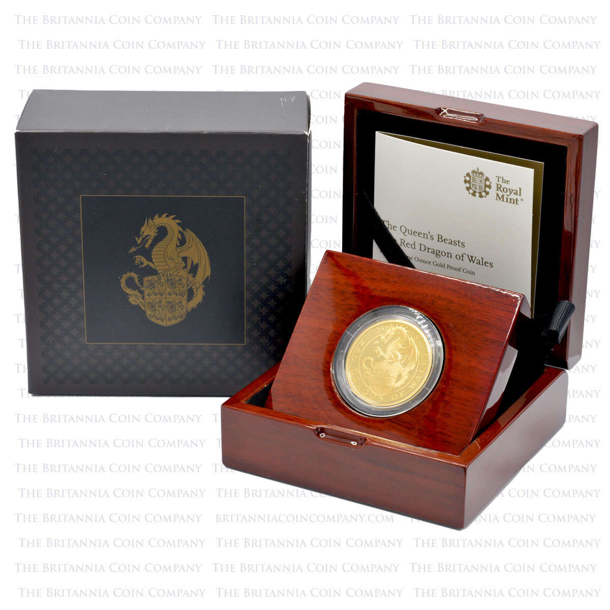 2018 Queen's Beasts Red Dragon Of Wales One Ounce Gold Proof Coin