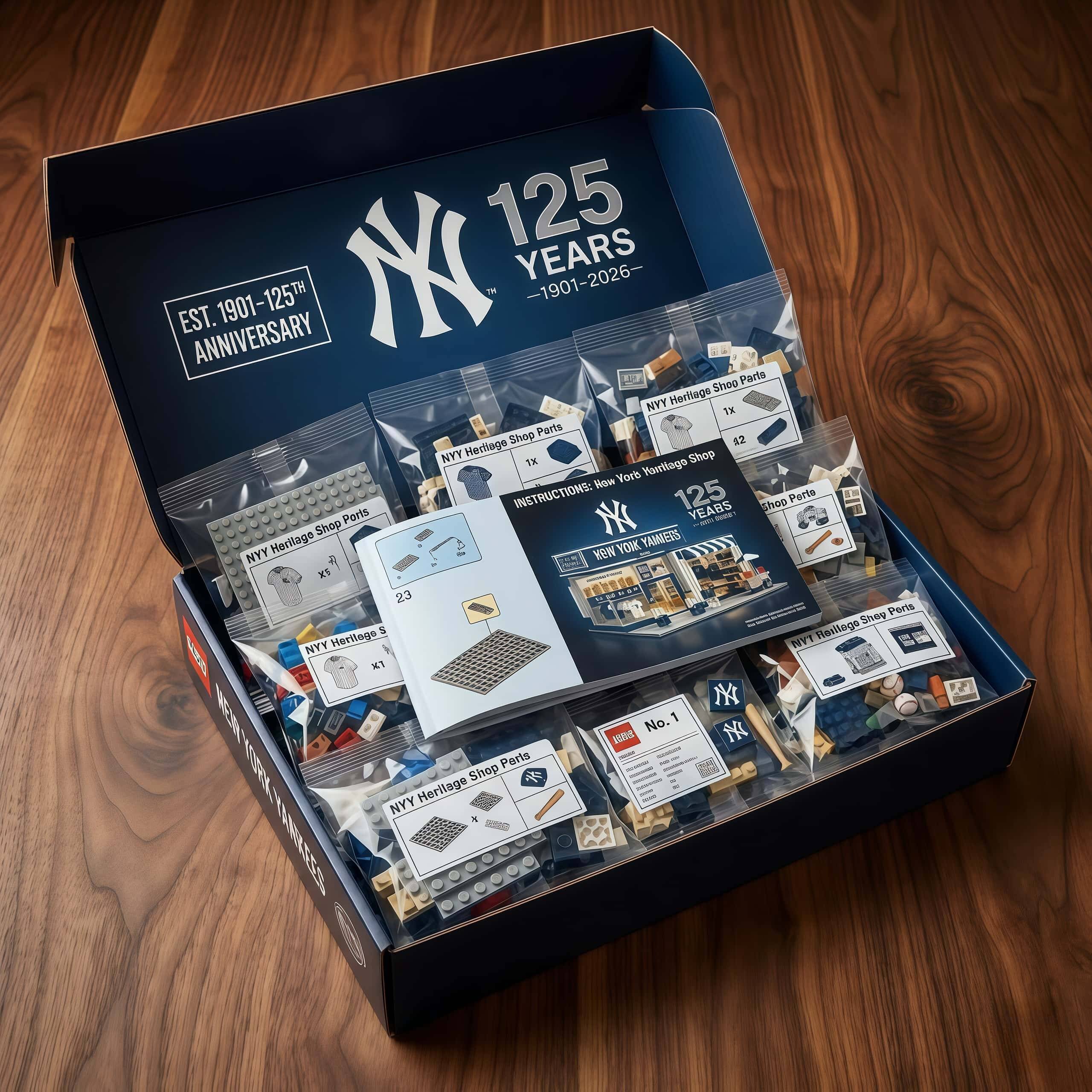 New York Yankees 125th Anniversary Heritage Shop Building Block Set