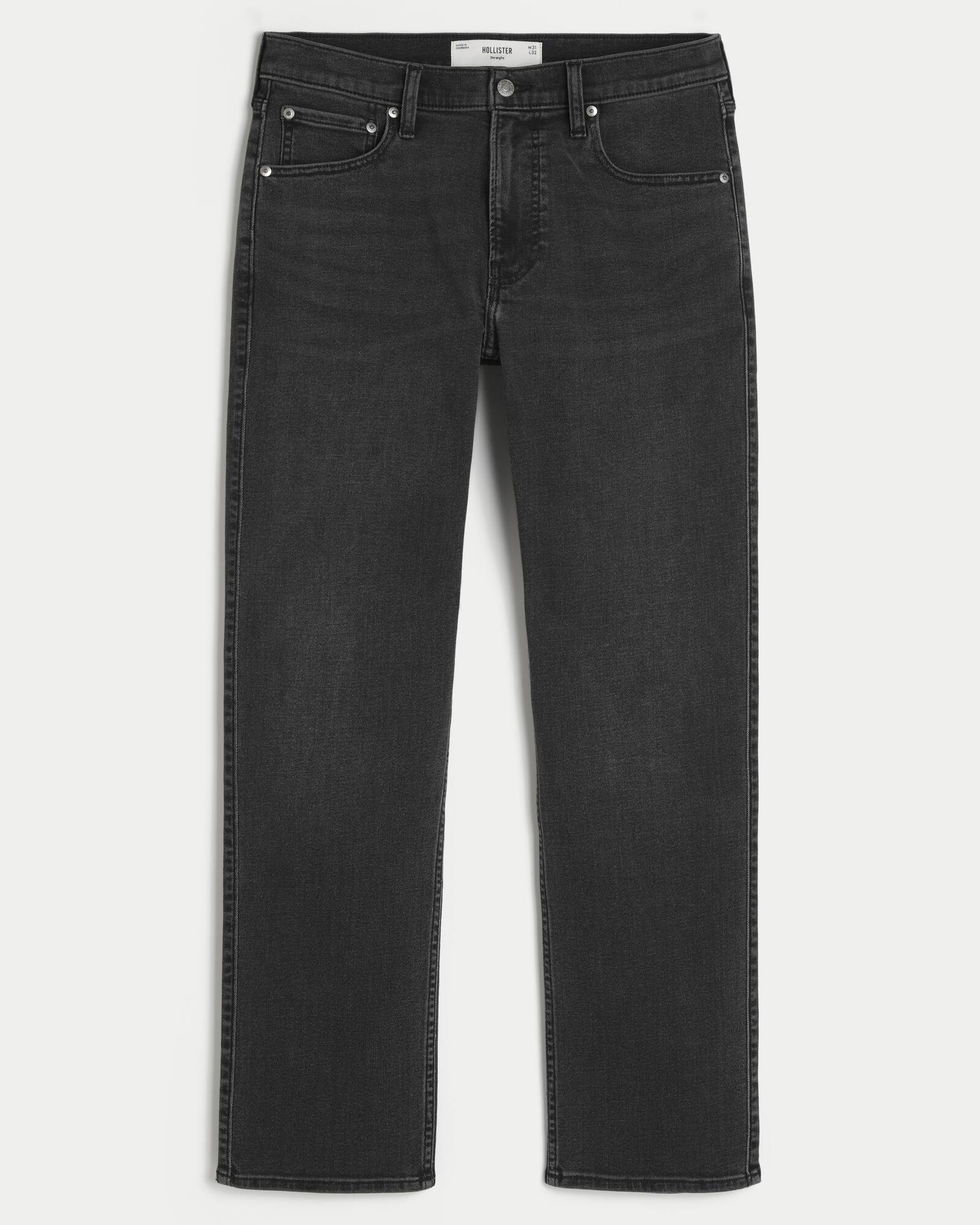 Light Wash Straight Jeans