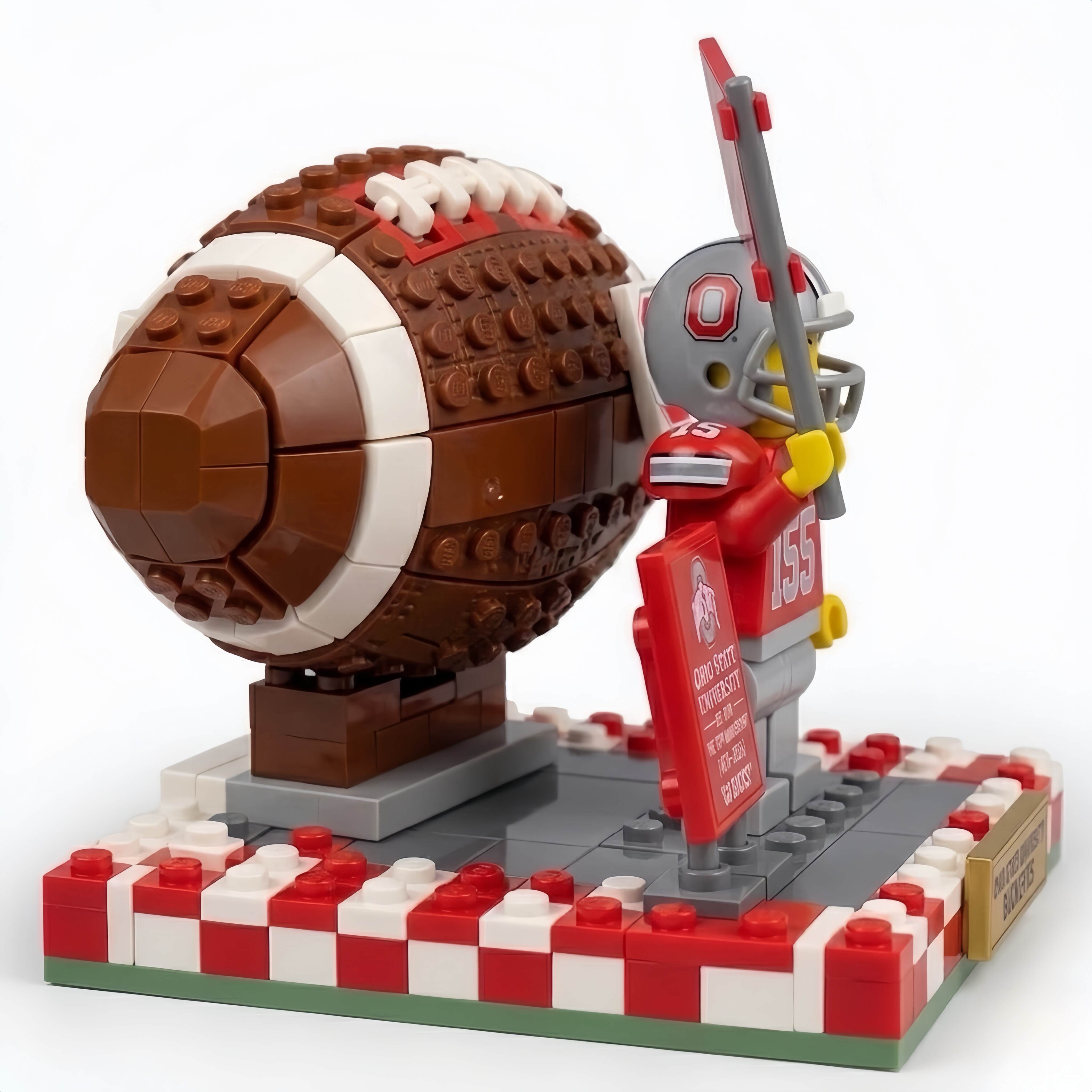 🏈 Ohio State Buckeyes 155th Anniversary Lego Building Set - Limited Edition OSU Football Collectible!