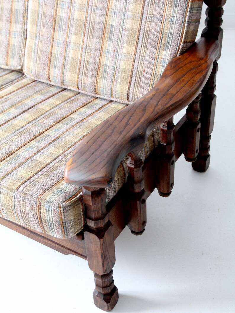 vintage lodge style rustic couch