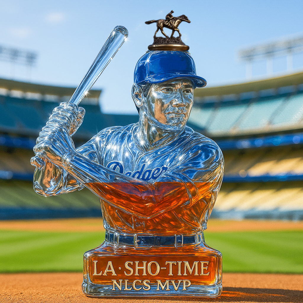 LA · Sho-time NLCS MVP Limited Edition Whiskey Bottle