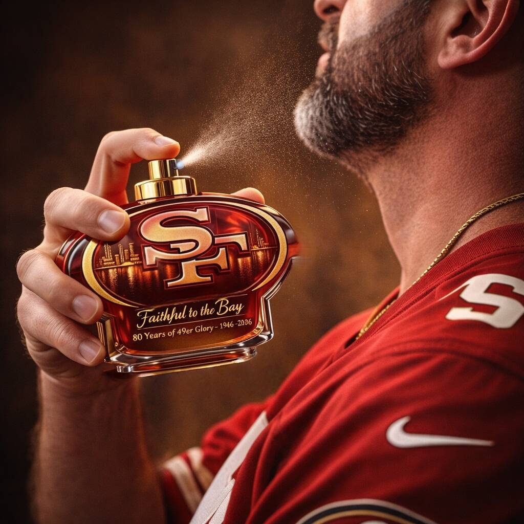 San Francisco 49ers 80th Anniversary Perfume Bottle