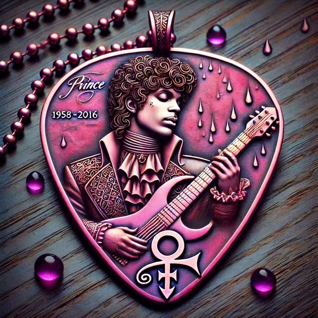 Prince Guitar Pick Pendant