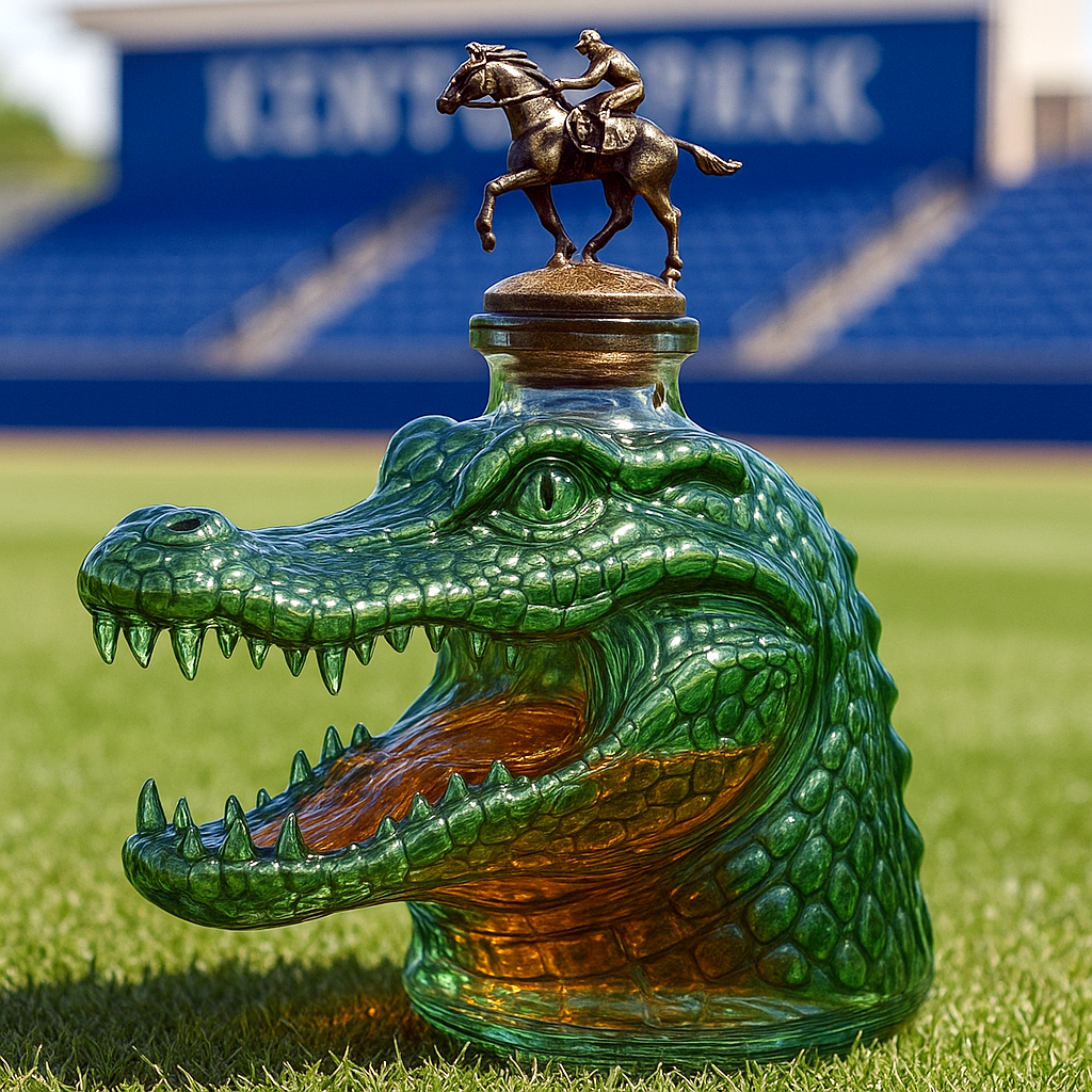 Florida Gator Whiskey Bottle