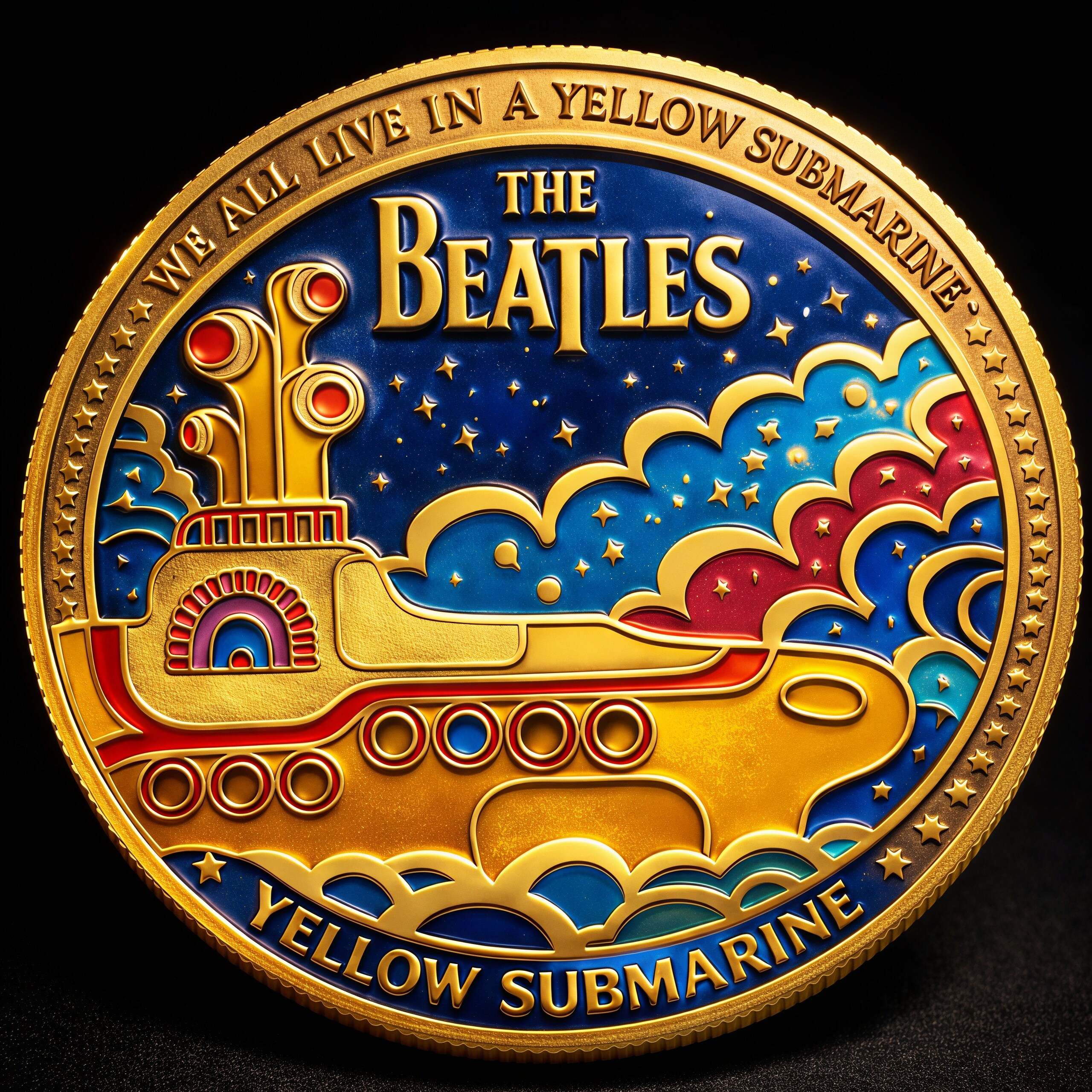 The Beatles' “Yellow Submarine” Commemorative Coin