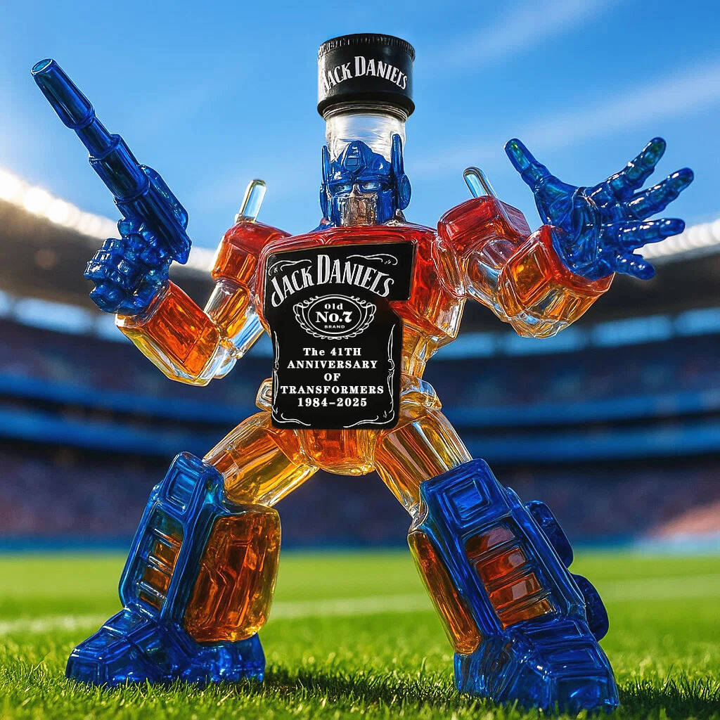 Transformers 41st Anniversary commemorative Whisky bottle