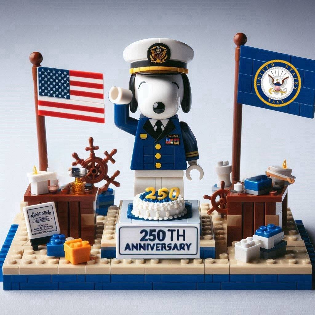 Snooopy Military 250th Anniversary Brick Set