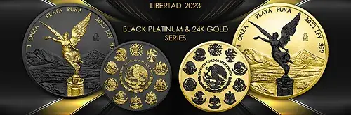 Libertad 2023 24k Gold & Black Platinum