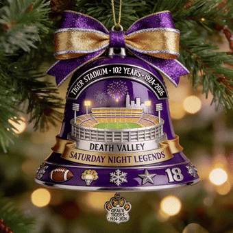 102nd Anniversary Tiger Stadium Bell Ornament