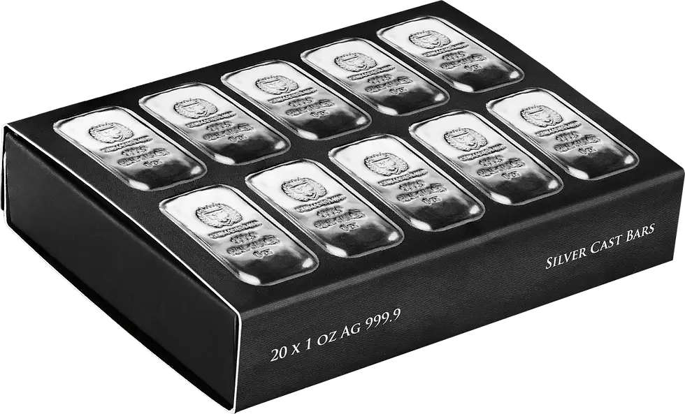 1 oz Germania Mint Silver Bar .9999 Fine