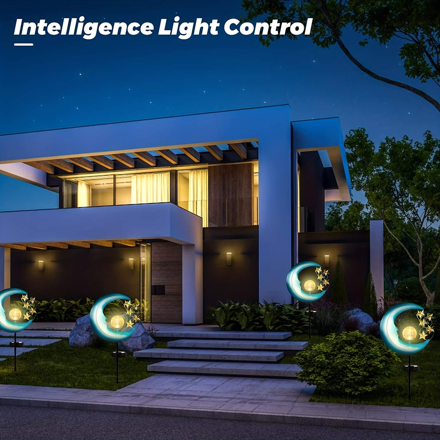 Brighten Up Your Garden with Waterproof Blue Moon Solar LED Lights!