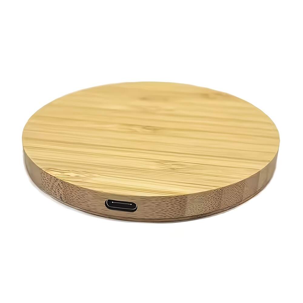 [Fast Wireless Charger] 15W Fast Charging Wireless Charger Bamboo Wood Cell Phone Charging Station | For Apple/Android All Cell Phones With Wireless Charging Function, Suitable For Family Members Lovers Friends