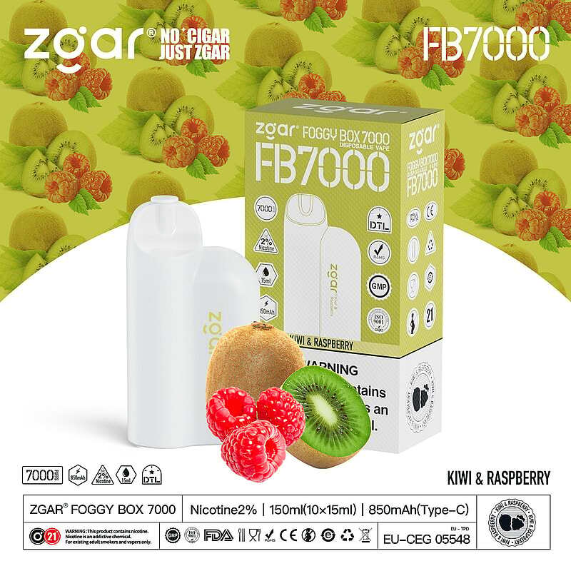 ZGAR FOGGY BOX 7000 Puffs 2% Nicotine Rechargeable Disposable Pod
